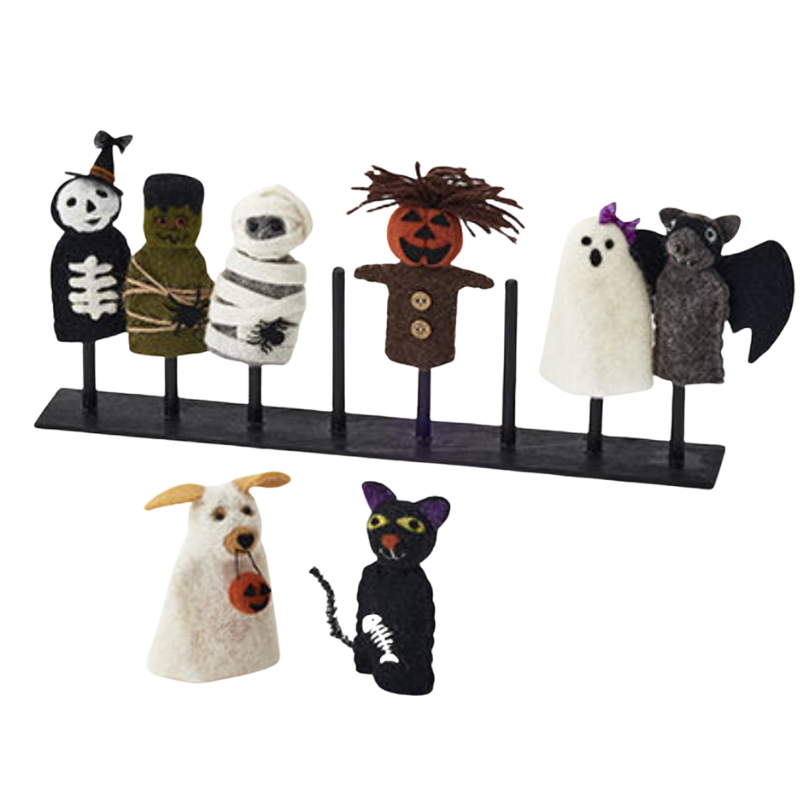 Halloween finger puppets