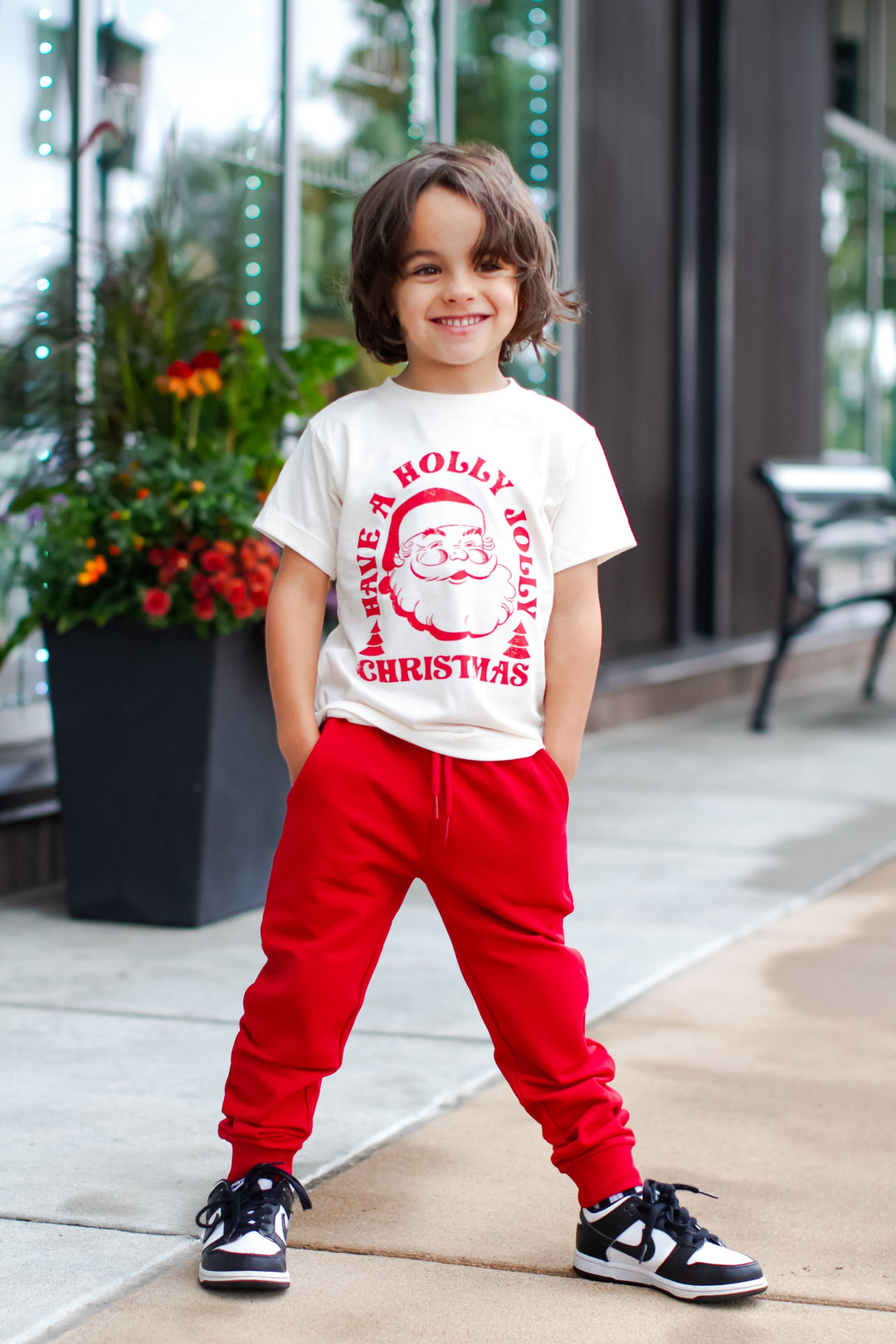 Have a Holly Jolly Christmas boys Santa shirt
