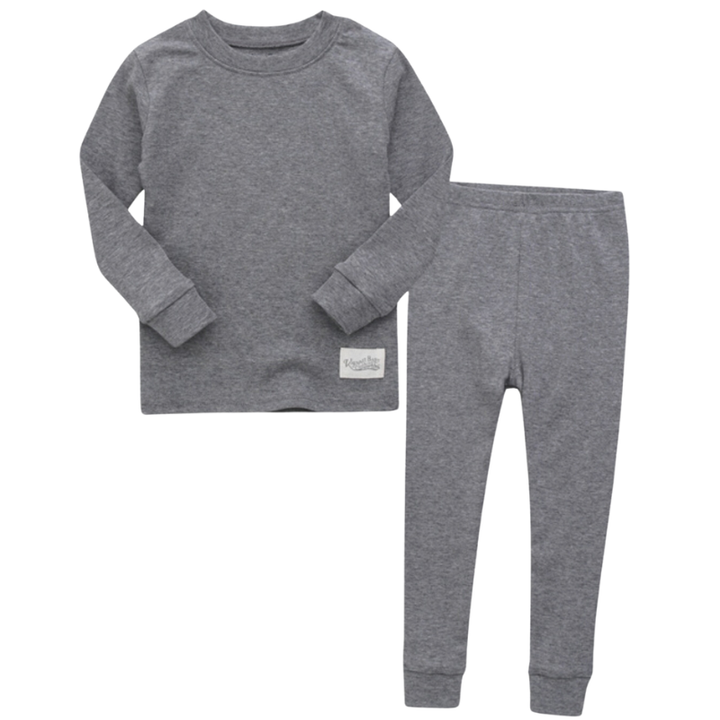 Heathered grey modal kids pajamas