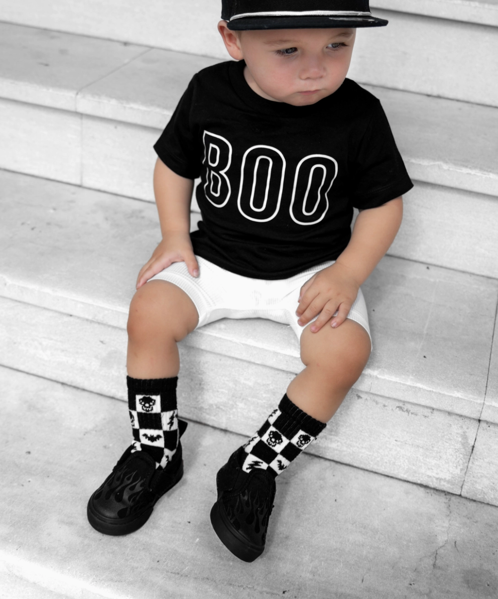 Holland Ave BOO Halloween baby tee
