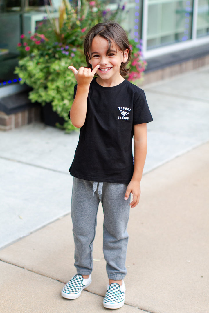 97 Design Co - Spooky Season Boys Tee in Black