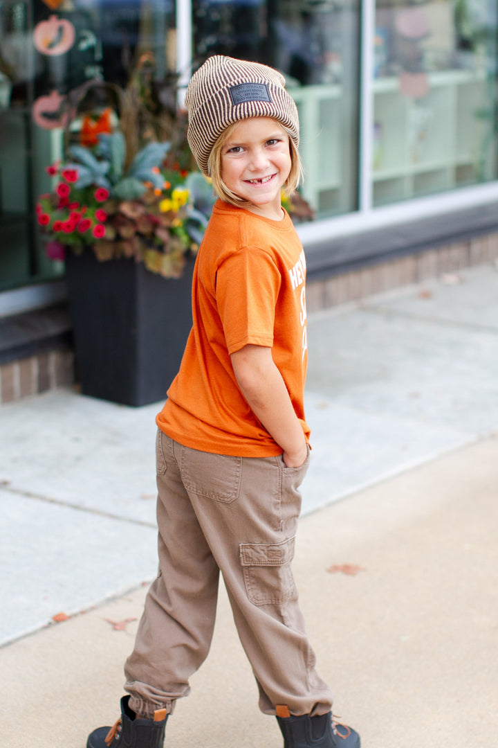 Little Bipsy - Cotton Twill Cargo Jogger in Mushroom