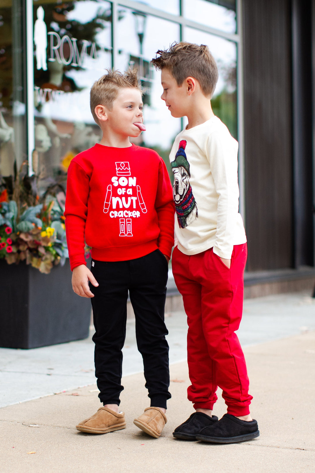 Benny & Ray -  Son of a Nutcracker Pullover in Red