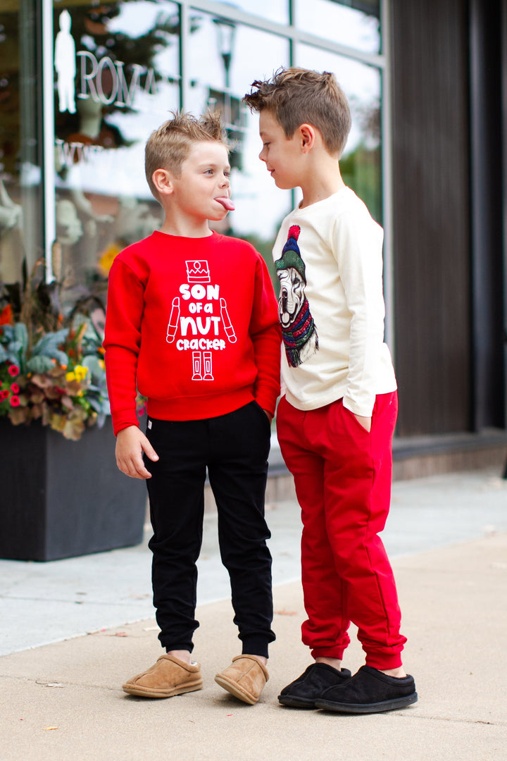 Benny & Ray -  Son of a Nutcracker Pullover in Red