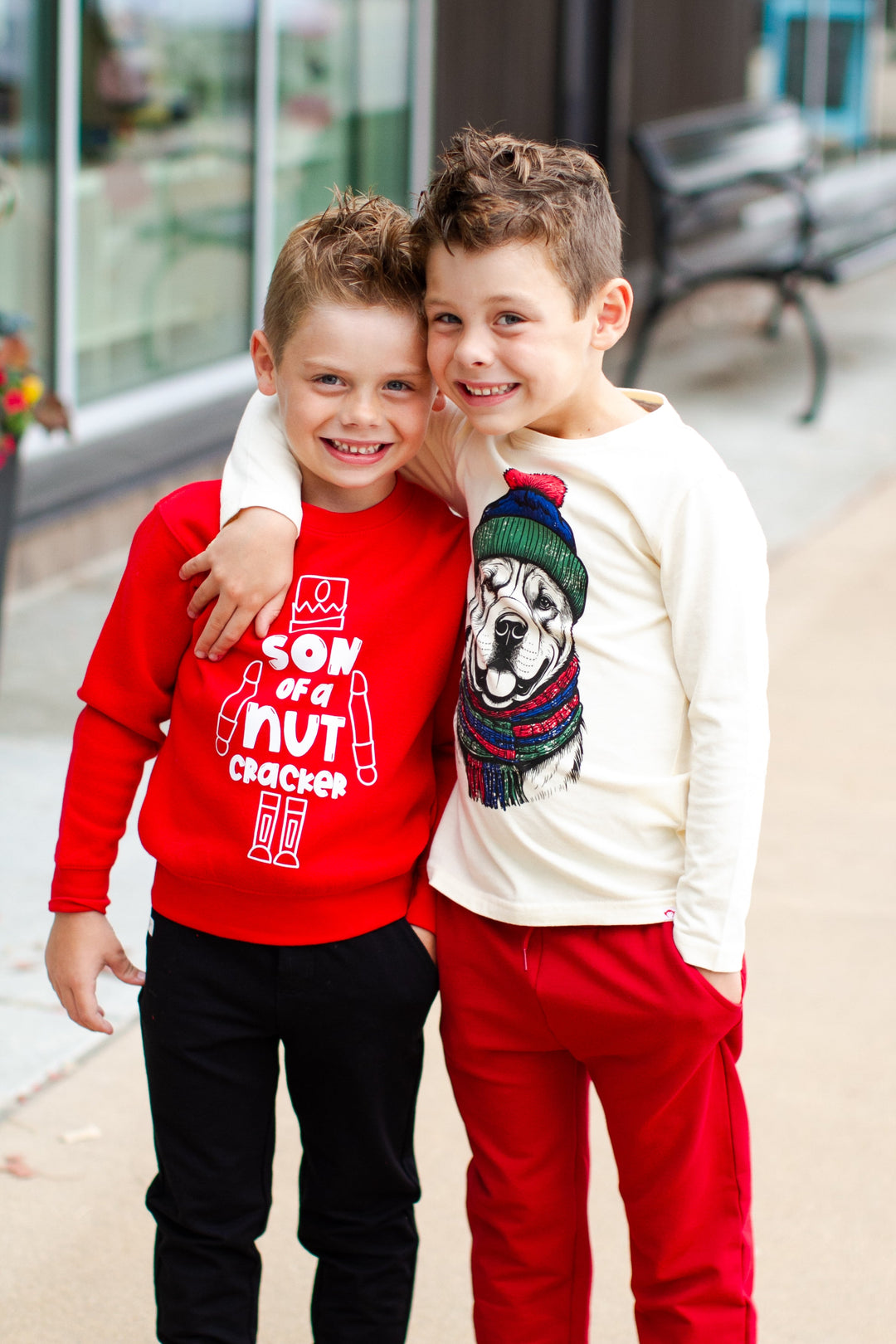 Benny & Ray -  Son of a Nutcracker Pullover in Red