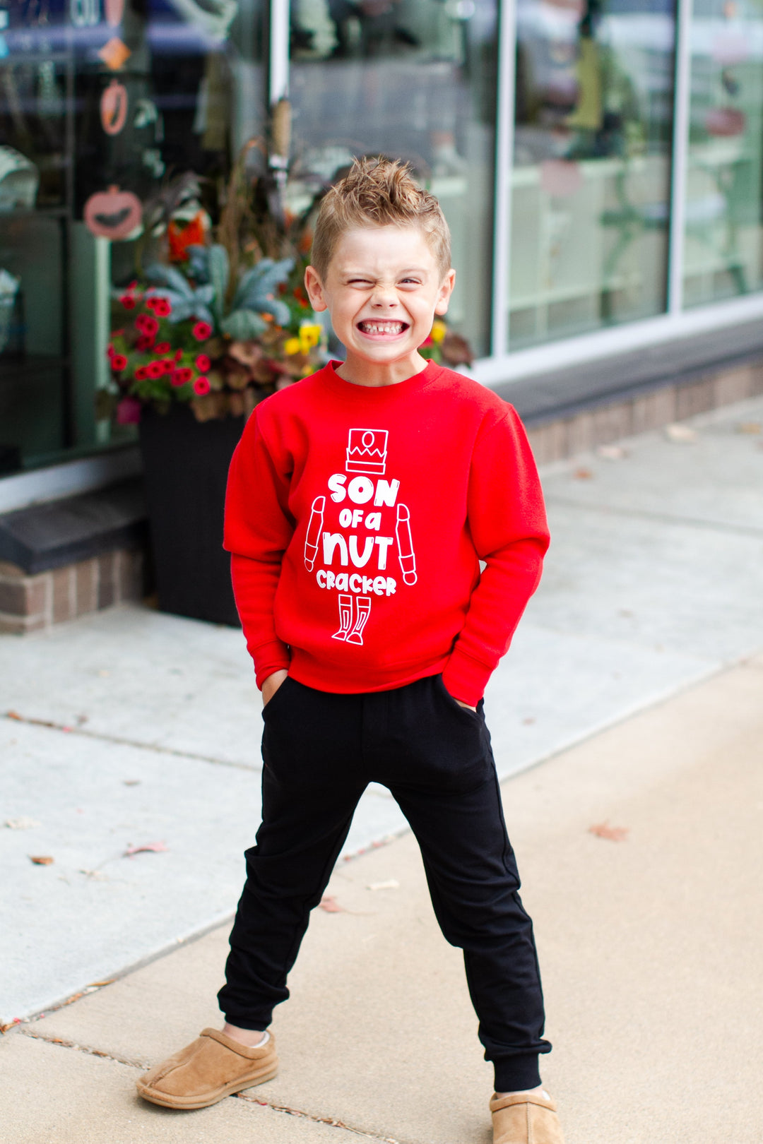 Benny & Ray -  Son of a Nutcracker Pullover in Red