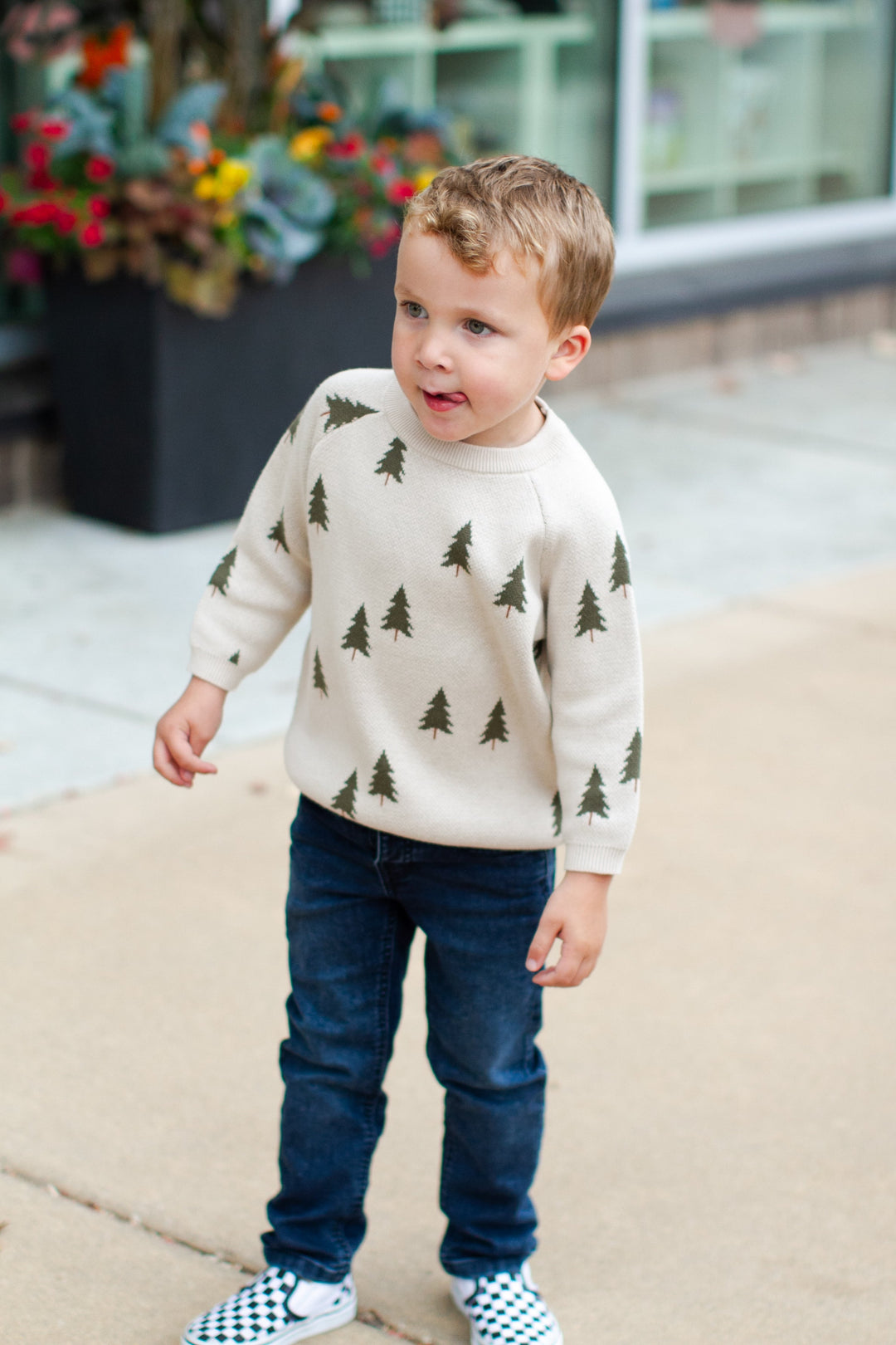 Mebie Baby - Pine Tree Knit Sweater