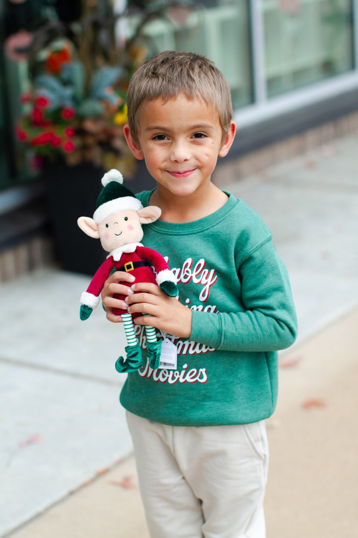 Probably Watching Christmas Movies Pullover Sweatshirt in Heathered Forest