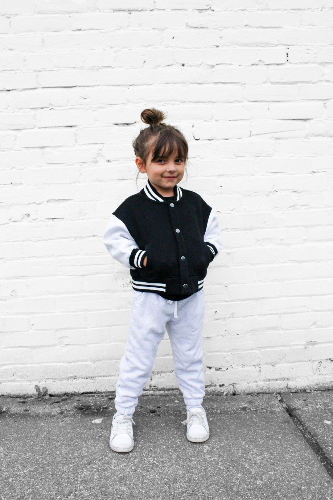 Little Bipsy - Varsity Jacket in Black (4/5)