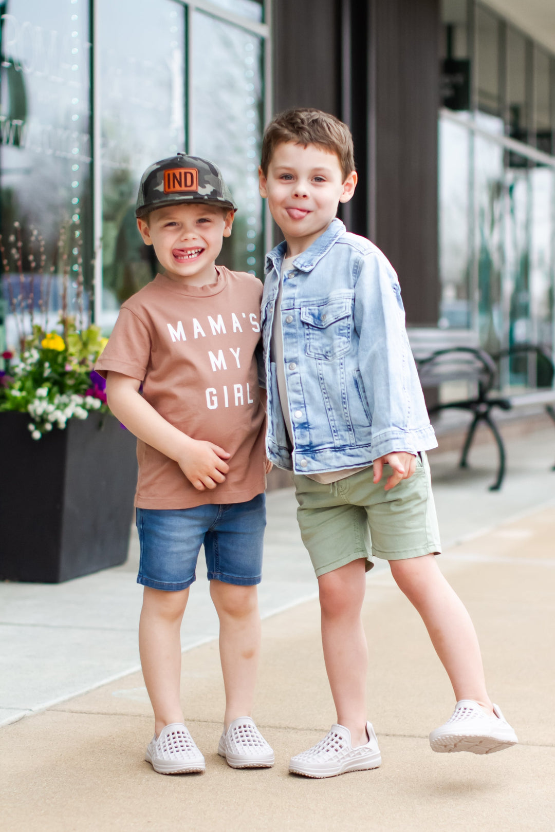 Ford and Wyatt - Mama's My Girl Tee in Rosewood (12-18mo and 18-24mo)