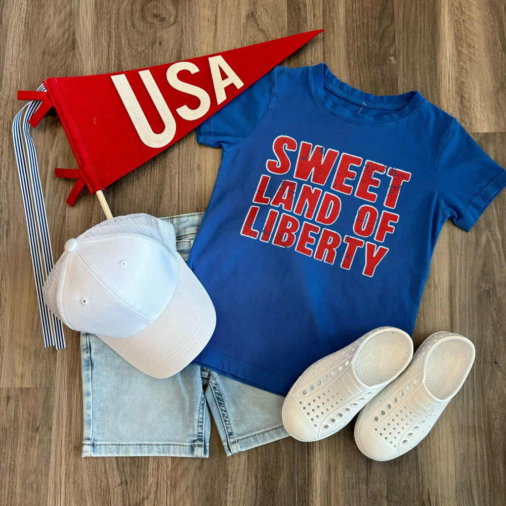 Sweet land of liberty kid tshirt