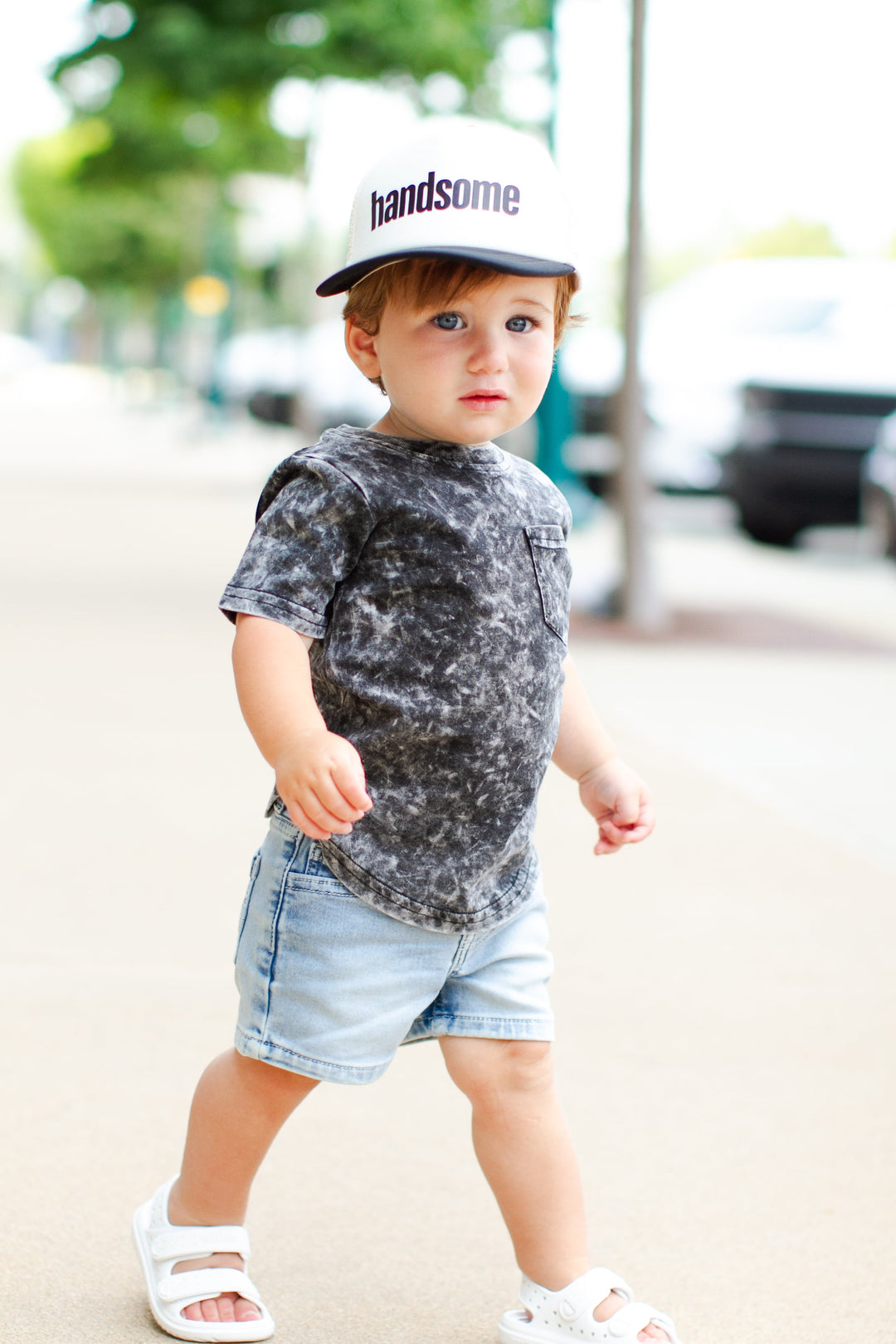 toddler boys handsome trucker hat