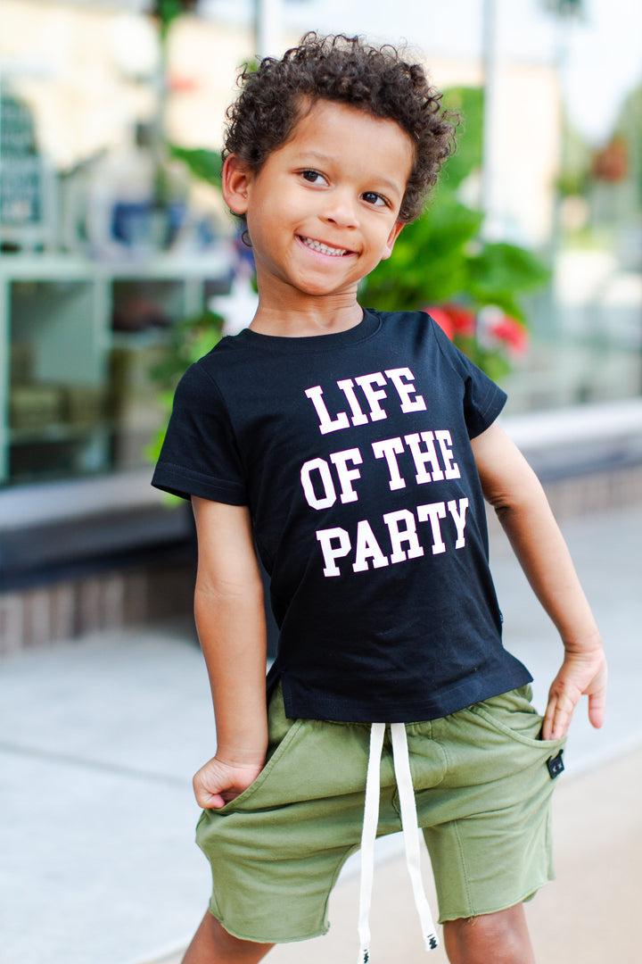 Life of the Party kids graphic tshirt