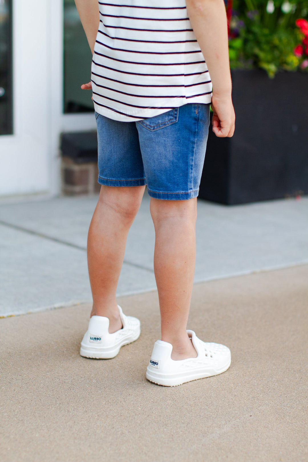 boys soft denim shorts