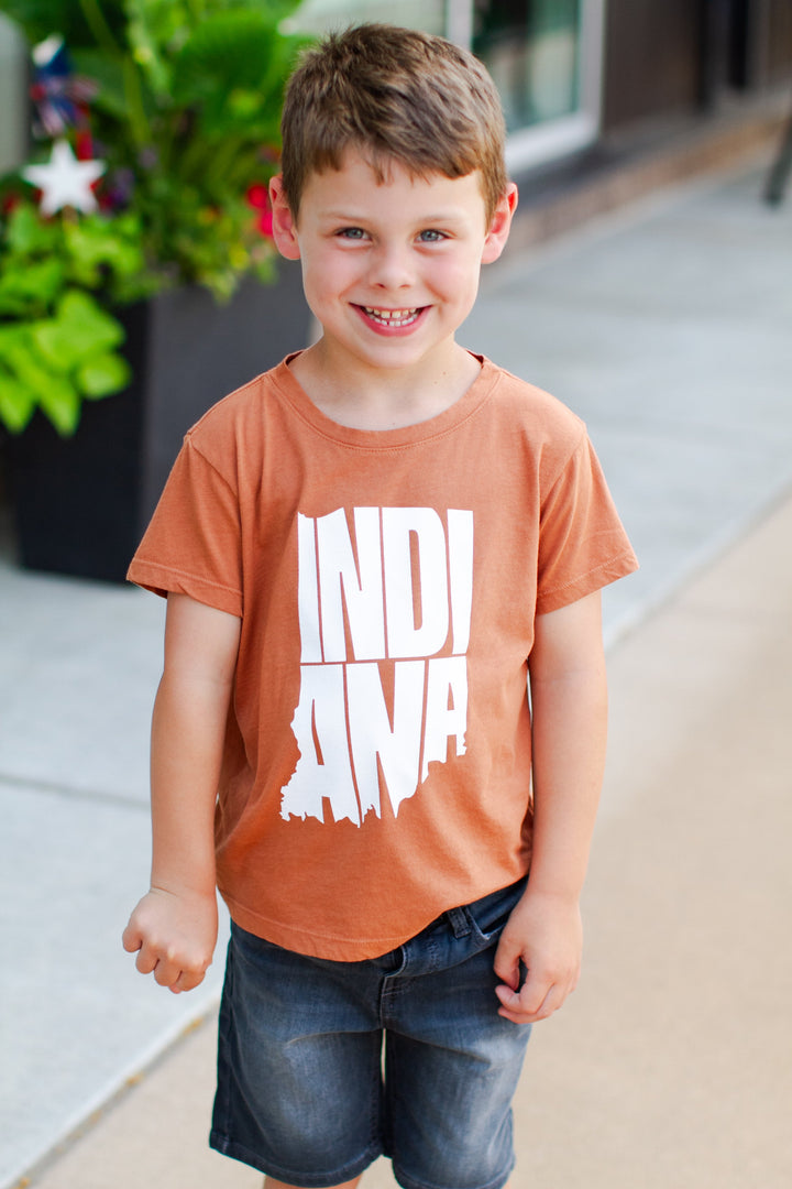 Roman & Leo - Vintage Style Indiana Tee in Pecan (3, 4, and 6)