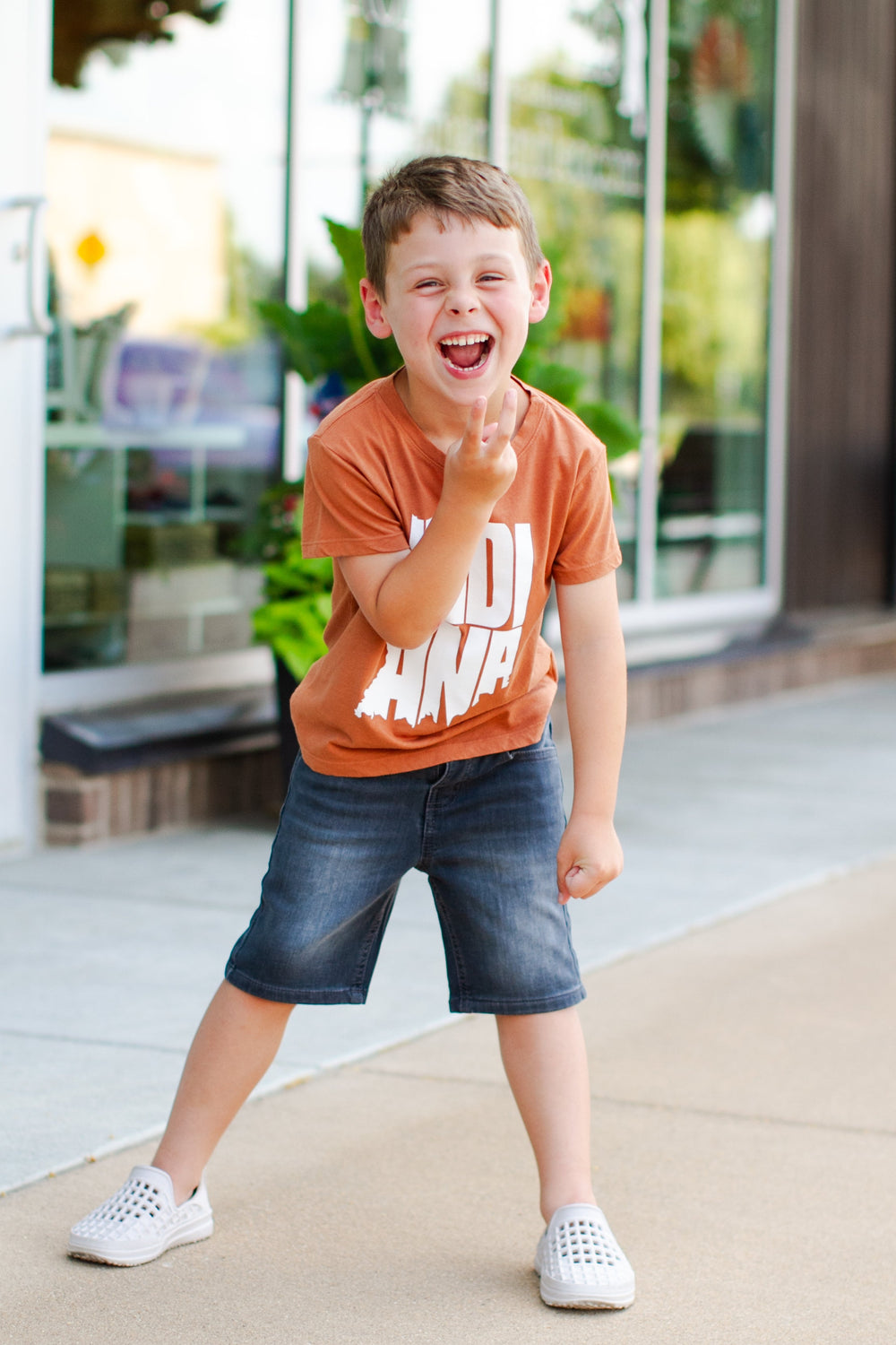 boys black denim shorts