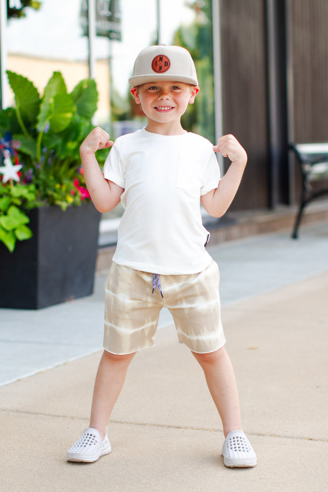 Appaman - Boys Camp Shorts in Sand Stripes