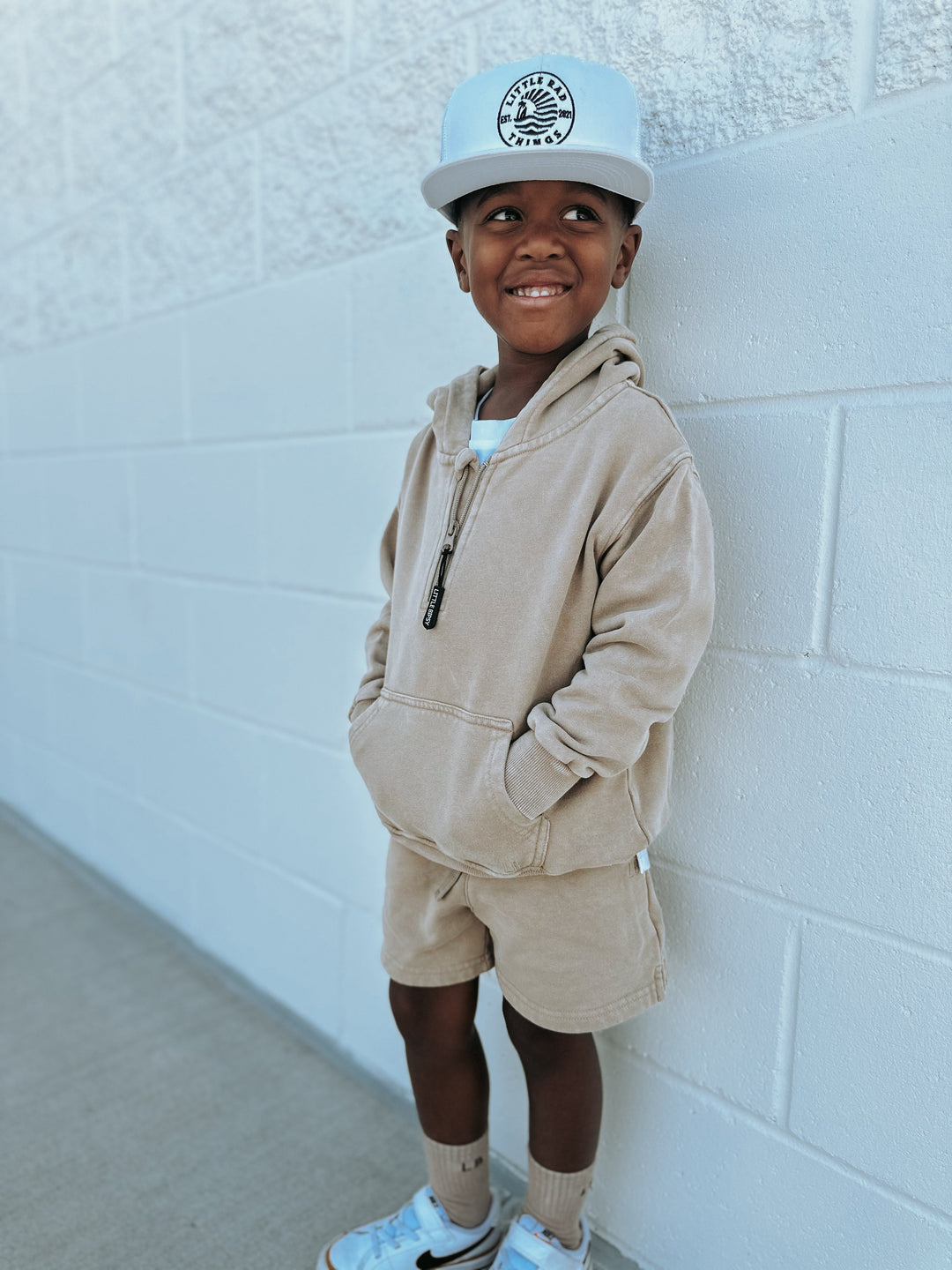 Little Bipsy - Sweatshort in Beige Wash