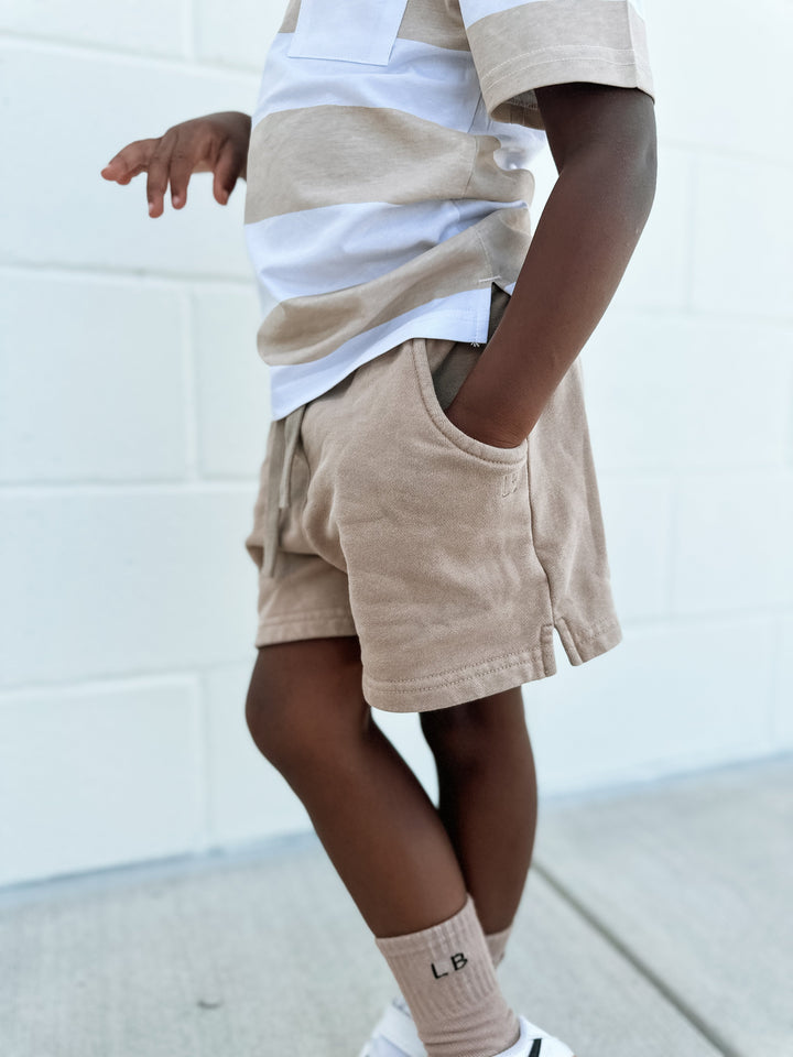 Little Bipsy - Sweatshort in Beige Wash