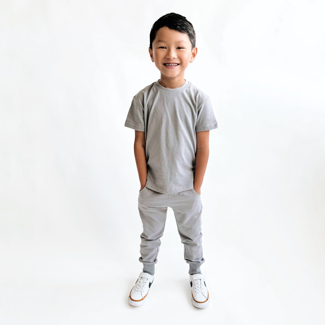 Little Bipsy - Elevated Tees 3-Pack in Greys (4/5 and 8)