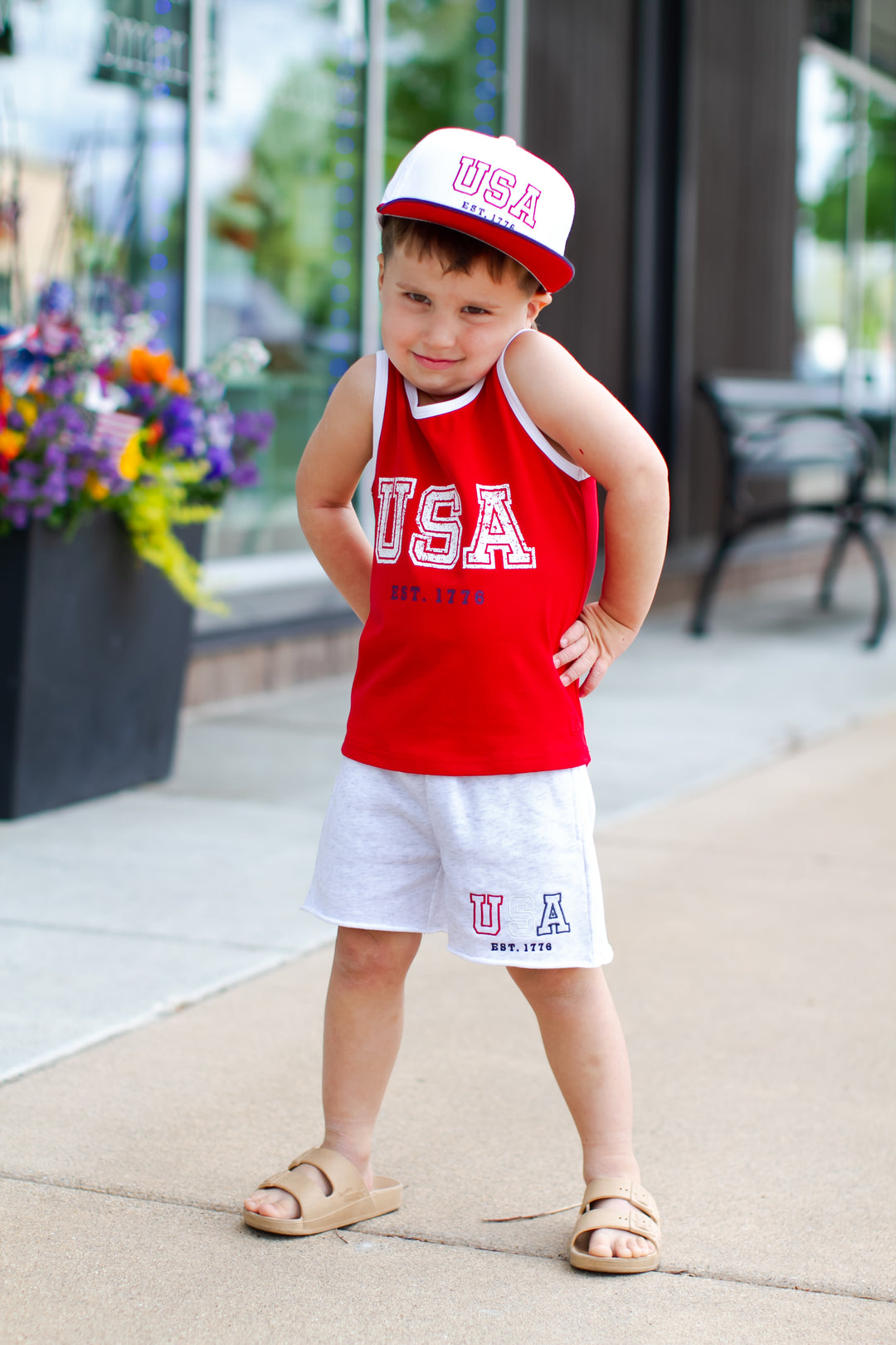 Little Bipsy - USA Tank Top in Red