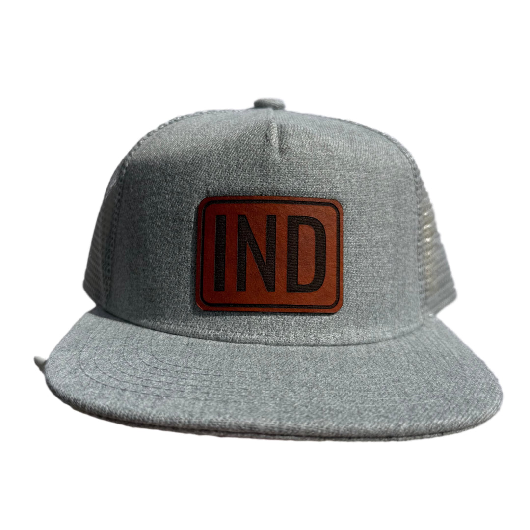IND Indiana kids patch hat in heather grey