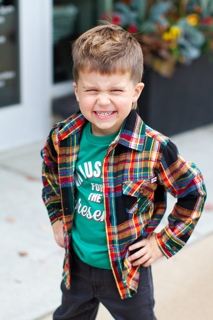 I'm just here for the presents boys Christmas tee