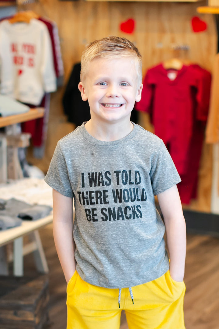 I was told there would be snacks