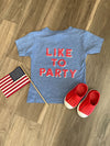We the People Like to Party blue tshirt