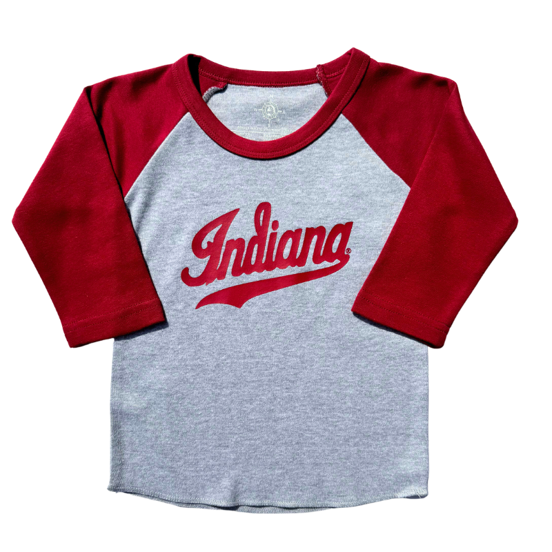 Indiana University baby baseball tee