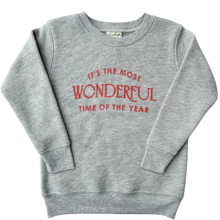 It's the most wonderful time of the year kids sweatshirt