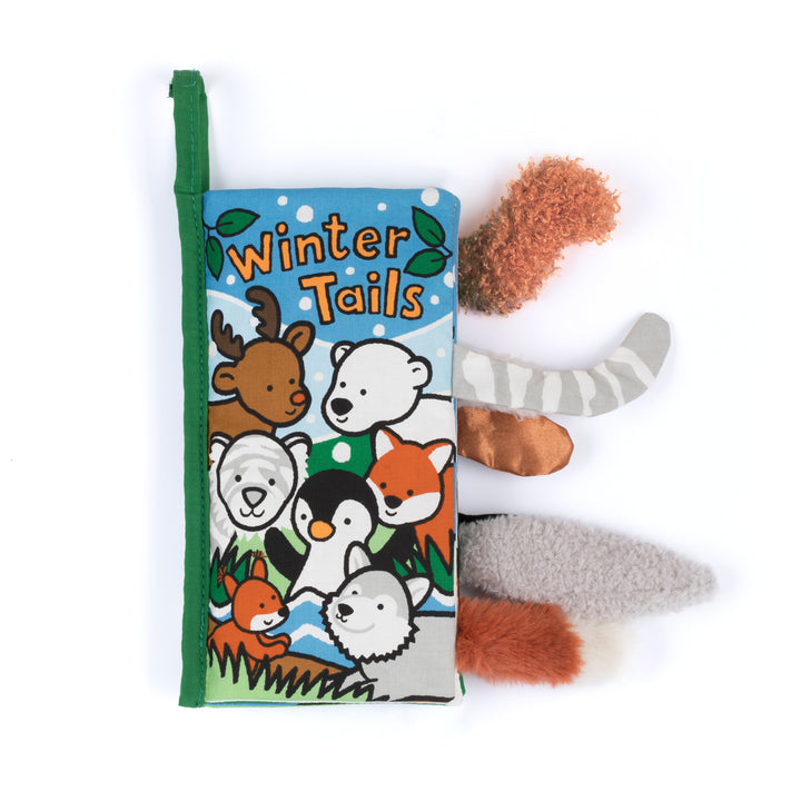 Jellycat Winter Tails soft baby crinkle book