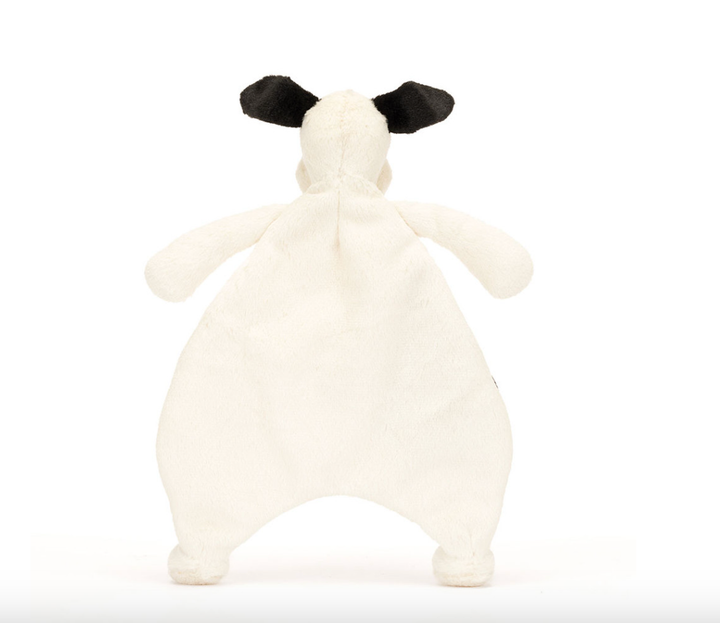 Jellycat Black and Cream Puppy Comforter back