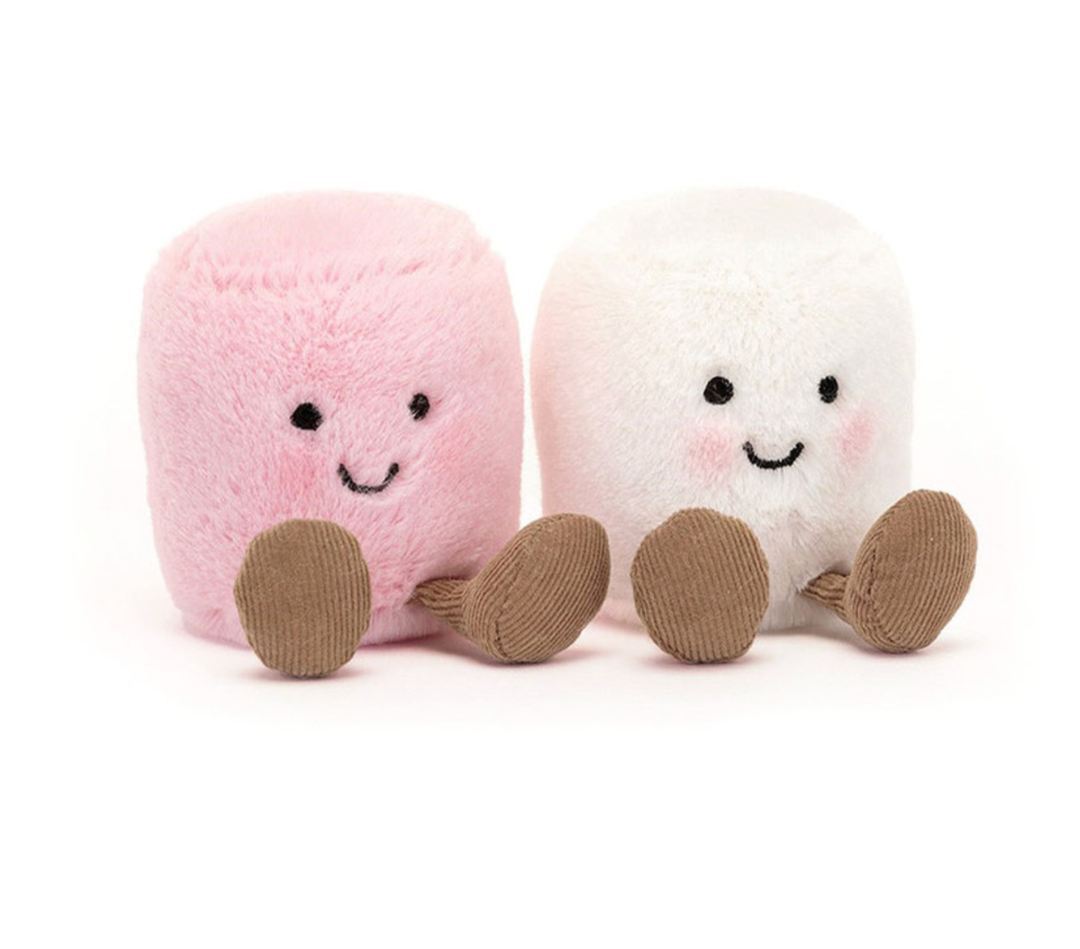 Jellycat Marshmallow Pink and White