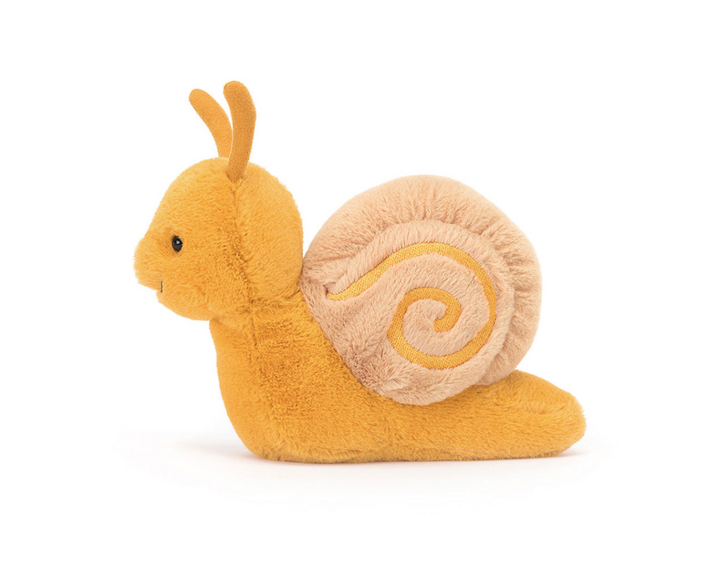 Jellycat Sandy Snail side view