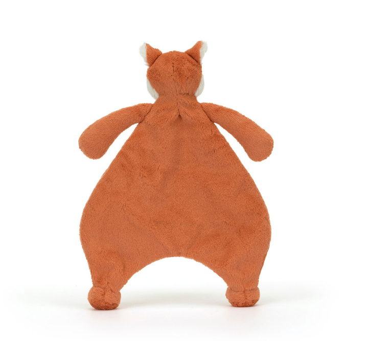 Jellycat comforter baby lovey Fox Cub back