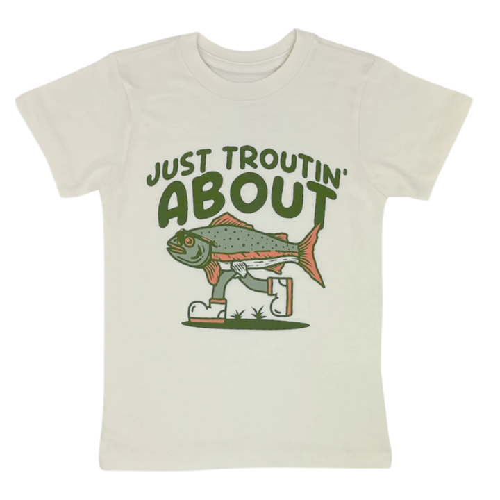 Just Troutin' About Fish graphic tee