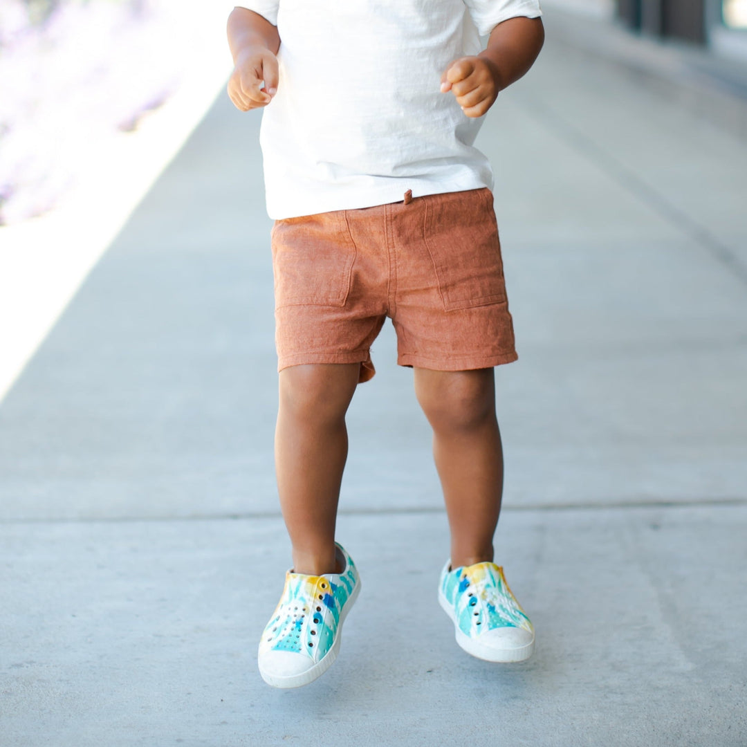 boys linen shorts