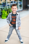 Silas - Trick or Treat Tee in Charcoal (3 and 4)