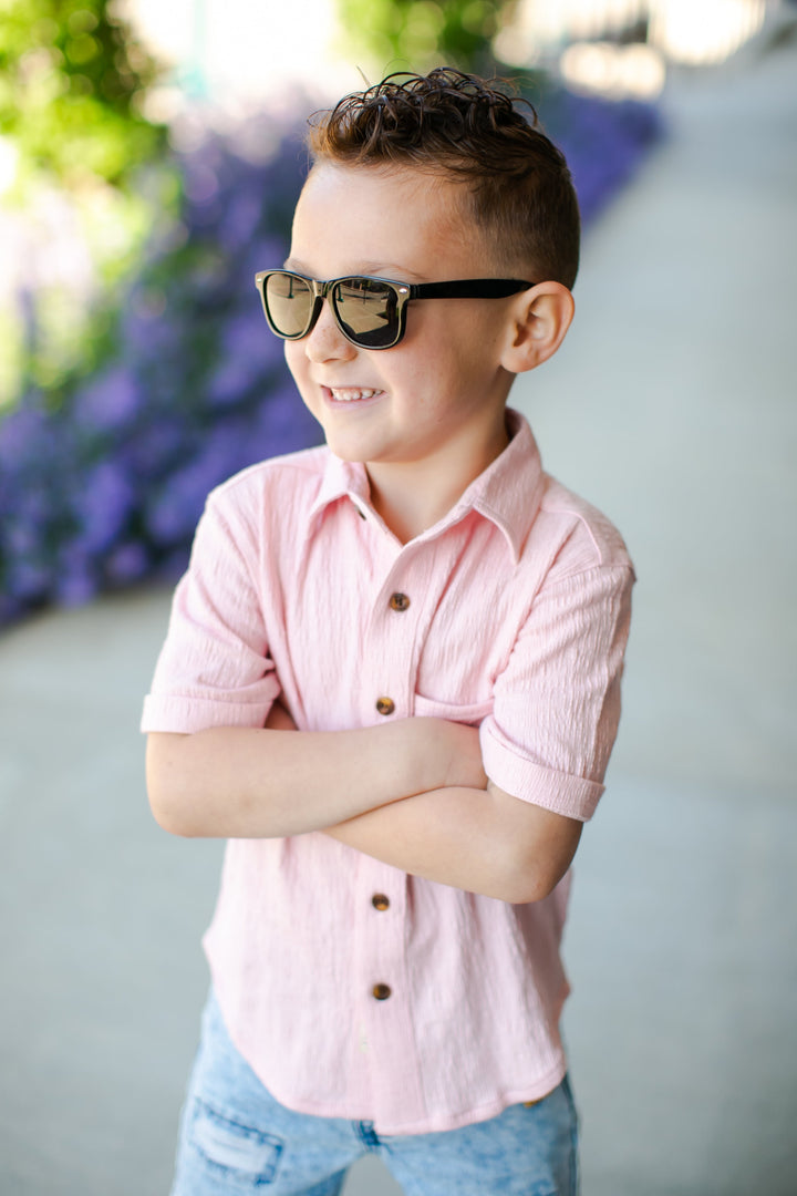 Appaman - Boys Beach Shirt in Chalk Pink