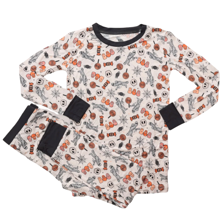 Kids Boo Mummies Halloween pajamas