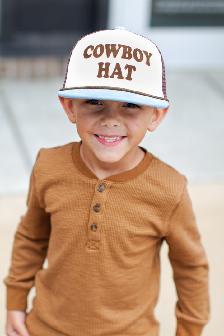 Kids Cowboy hat trucker hat