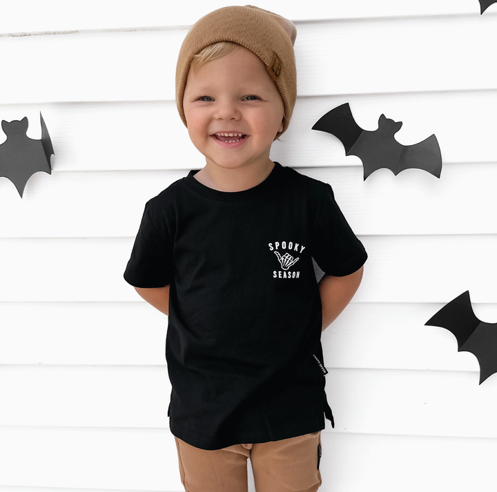 Kids Spooky Halloween tshirt black
