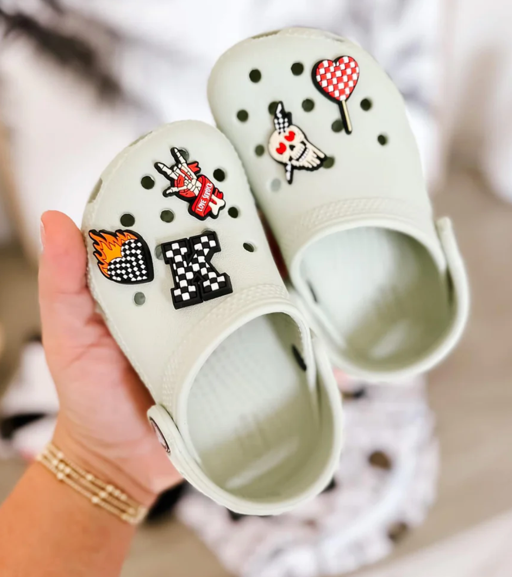 Kids Valentine's Day croc jibits