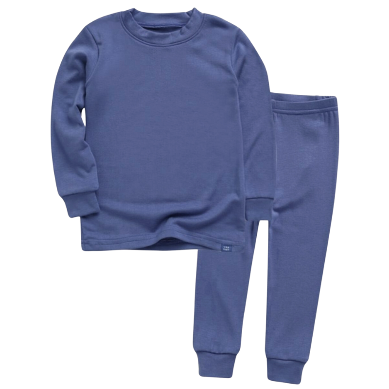 Kids basic modal pajamas in blue