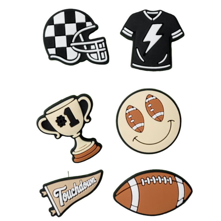 Kids football shoe croc charms