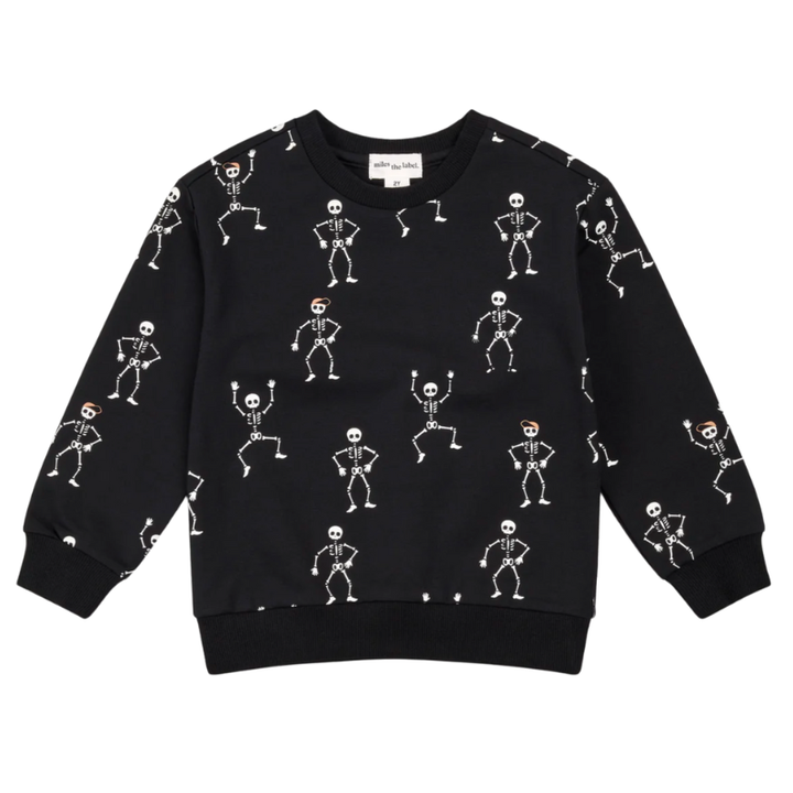 Kids glow in the dark skeleton sweatshirt