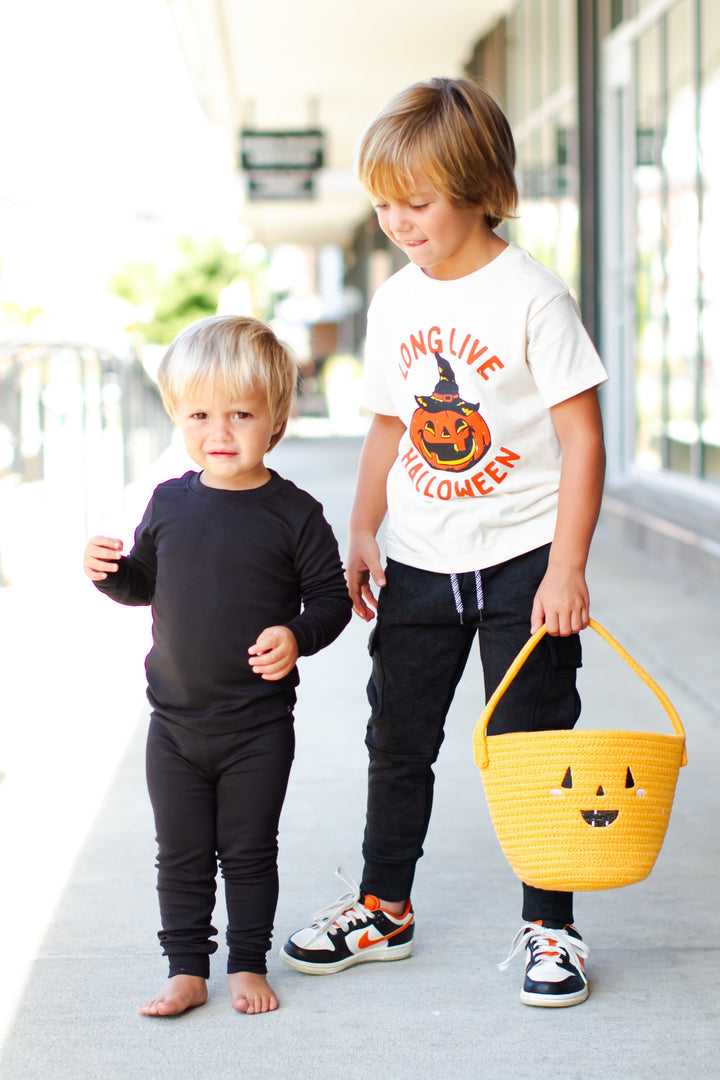 Kids pumpkin Halloween basket