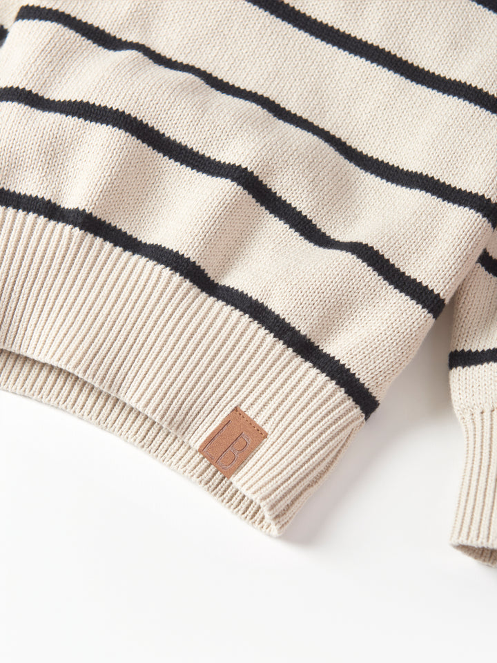 Little Bipsy - Knit Sweater in Pinstripe