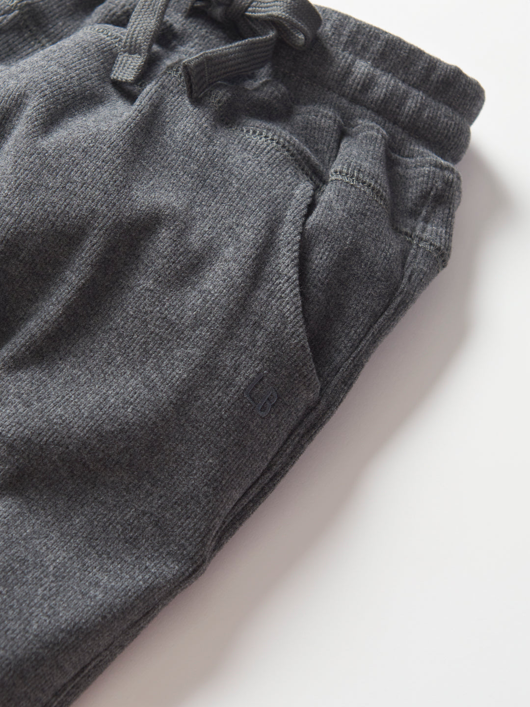 Little Bipsy - Ribbed Joggers in Heathered Charcoal